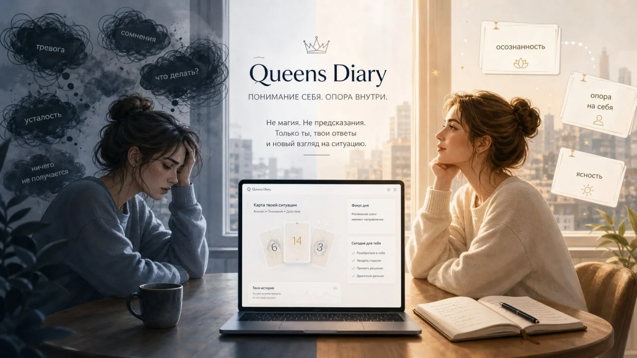Две женщины рассматривают личную карту Queens Diary и записывают наблюдения